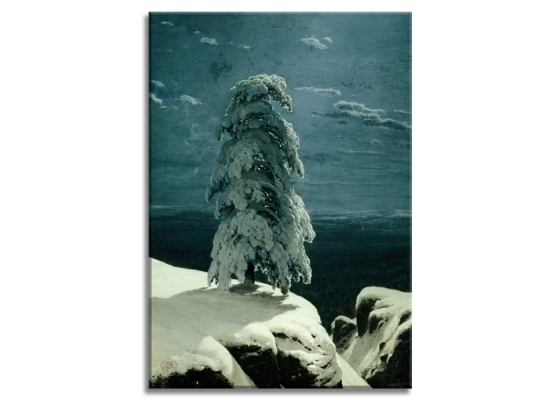 Фото репродукции картины художника Шишкин И.И. "На севере диком"
