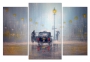 картинка Триптих.Такси в дождливый вечер  от магазина модульных картин Приоритет