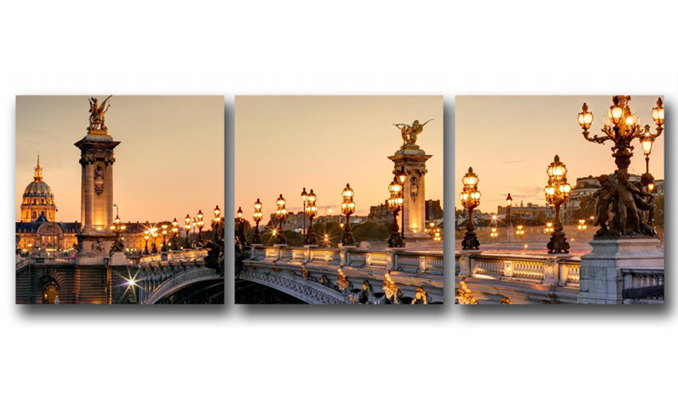 картинка Мост Александра III в Париже 02-30М от магазина модульных картин Приоритет
