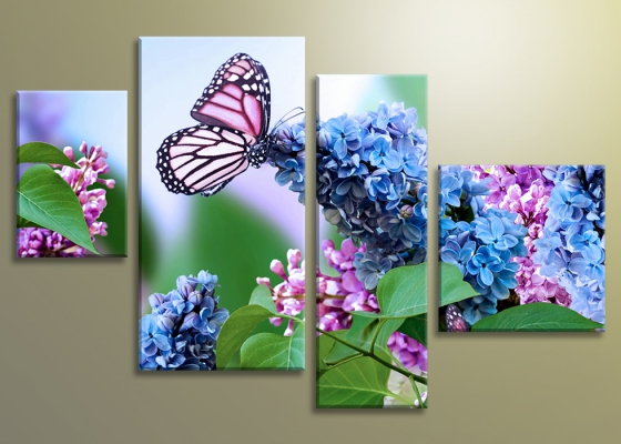 Картина Цветы сирени.Бабочка из раздела Бабочки