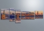 картинка Закат над Стрелкой Васильевского острова от магазина модульных картин Приоритет