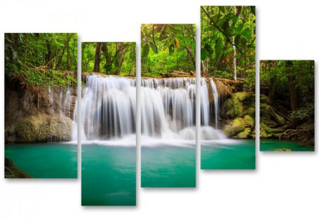 картинка Живописный водопад 04М-160х110 от магазина модульных картин Приоритет