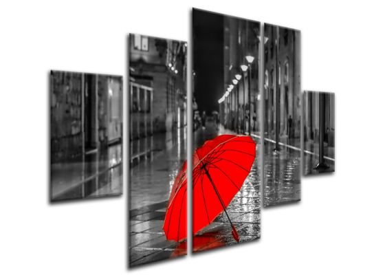 картинка Красный зонт от магазина модульных картин Приоритет