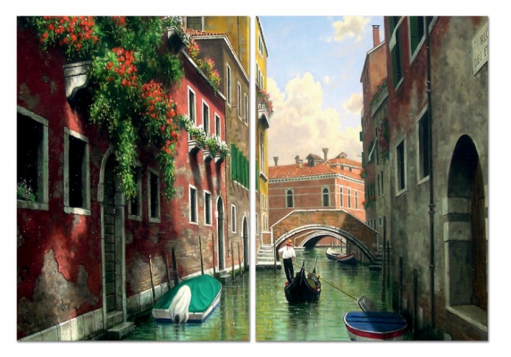 картинка По каналам Венеции 04-39М от магазина модульных картин Приоритет