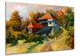 картинка Деревенские домики от магазина модульных картин Приоритет