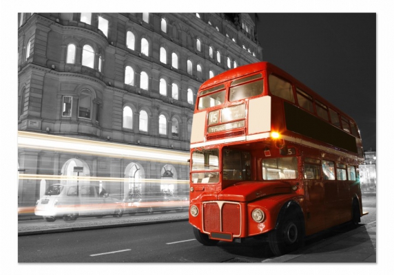 картинка Лондонский автобус 02-17     от магазина модульных картин Приоритет