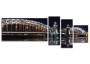 картинка Ночная панорама Большеохтинского моста  от магазина модульных картин Приоритет