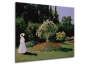 Фото репродукции картины художника Клод Моне "Женщина с зонтиком"