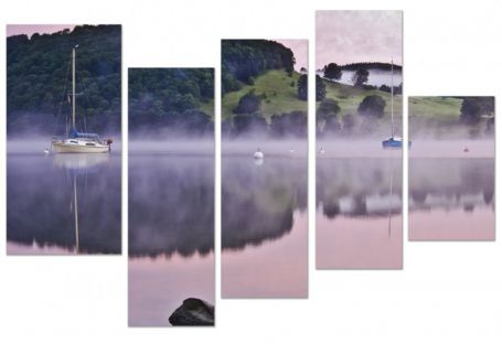 картинка В утреннем тумане 07М-160х110 от магазина модульных картин Приоритет