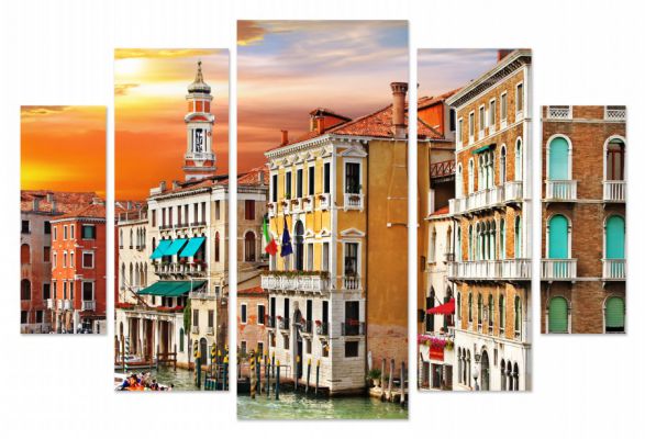 картинка Архитектура Венеции 02-11М от магазина модульных картин Приоритет