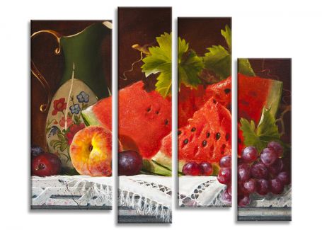 фото картины с цветами Натюрморт с арбузом 