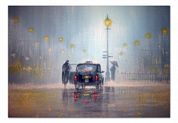 Такси в дождливый вечер 