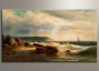 Фото репродукции картины художника Кнутсон Йохан "Вид с берега Порвоо"