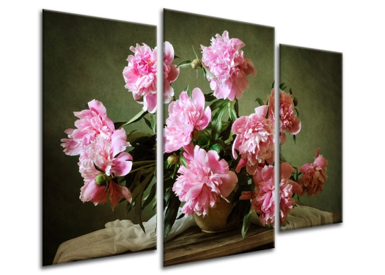 фото картины с цветами Букет розовых пионов 