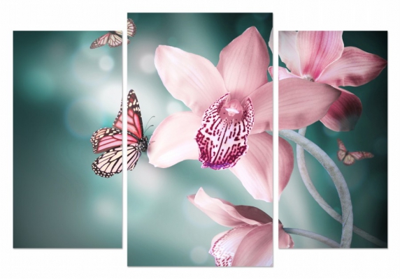 картинка Триптих.Аромат орхидеи  от магазина модульных картин Приоритет