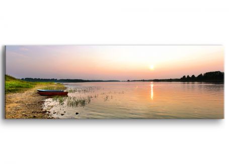 фото картины с природой Закат над озером