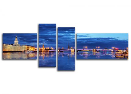 картинка Панорама. Сказочный Петербург от магазина модульных картин Приоритет