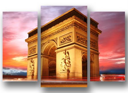 картинка Триумфальная арка.Париж 02-38М от магазина модульных картин Приоритет