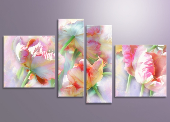 фото картины с цветами Акварельные тюльпаны 