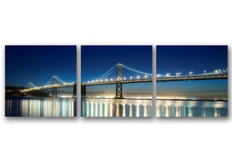 картинка Огни на мосту 02-36М от магазина модульных картин Приоритет
