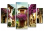 фото картины с цветами Греческий дворик 